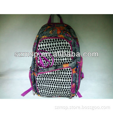 2013 nice design and good quality cotton/poly backpack/rucksack
